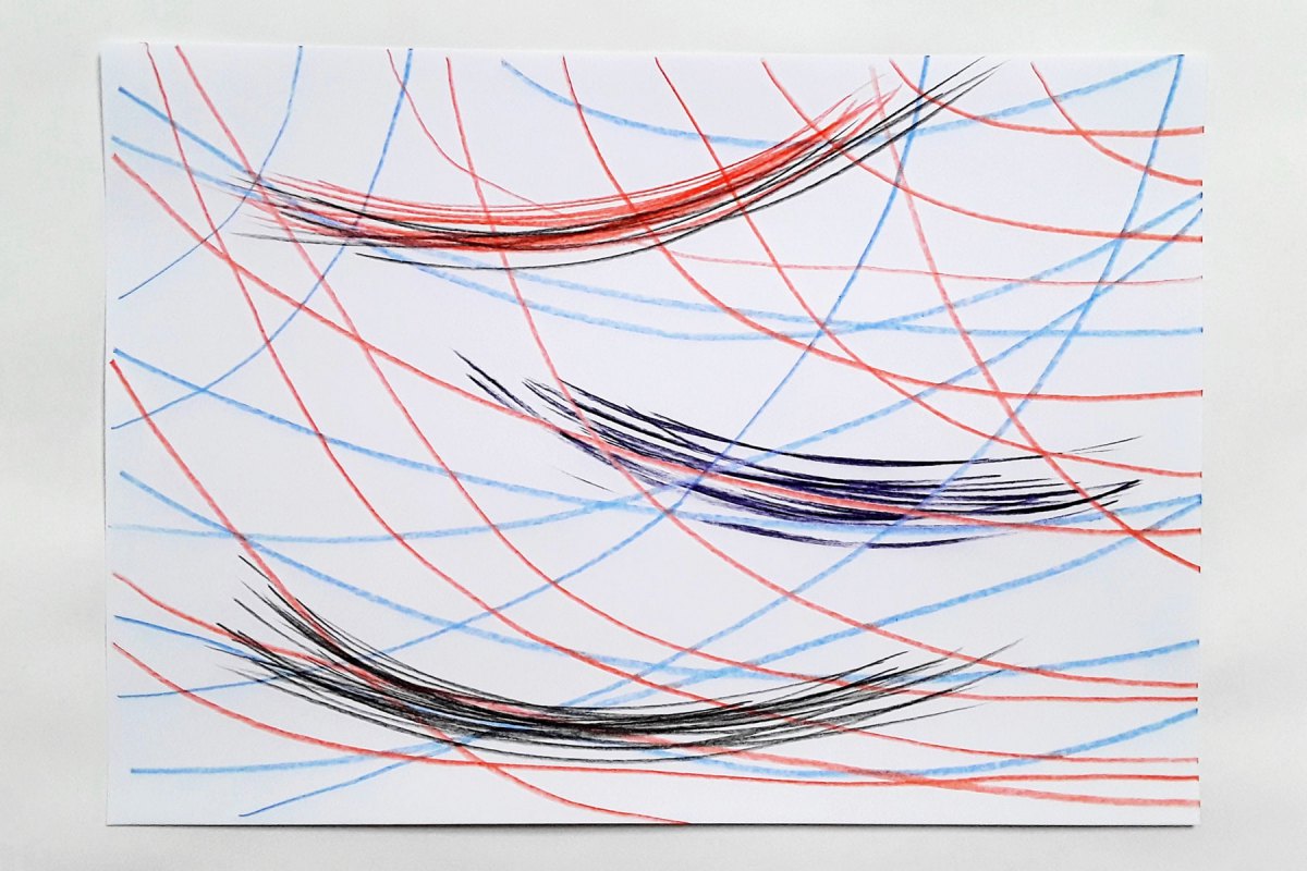Ulrich Wellmann, 2020, Papier, Buntstift, 29,7 x 42 cm