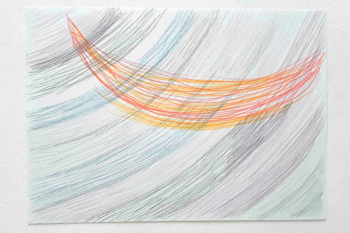 Ulrich Wellmann, 2020, Papier, Buntstift, 29,7 x 42 cm