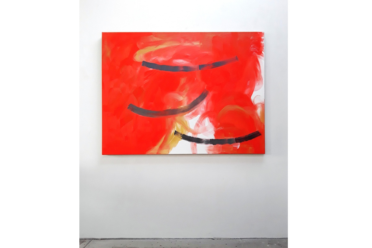 Ulrich Wellmann, Das Lachen der Malerei, 2020, Ölfarbe auf Leinwand, 120 x 160 cm
