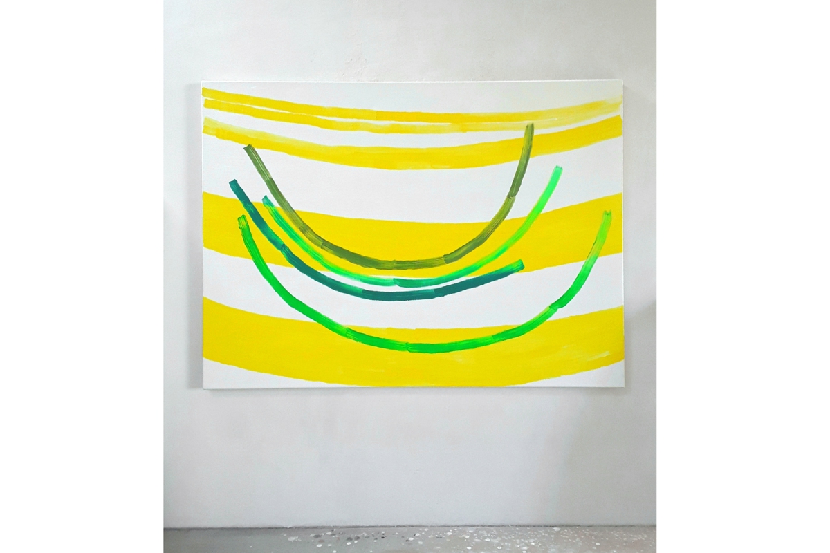 Ulrich Wellmann, Das Lachen der Malerei, 2021, Öl, Leinwand, 130 x 180 cm
