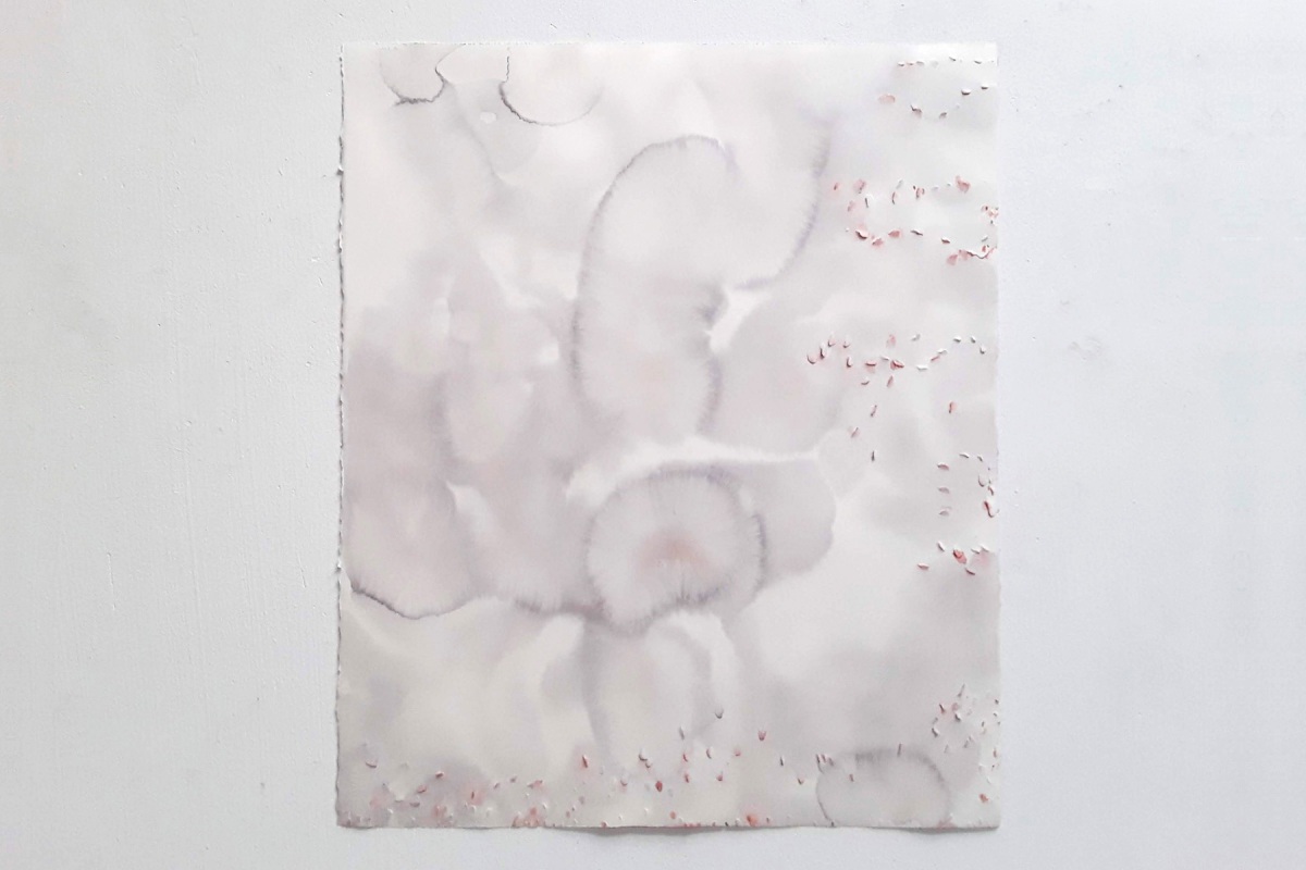 Ulrich Wellmann, Verbrennen Nr. 9, 2015, Wasserfarbe, Papier, 68,1 x 56,7 cm
