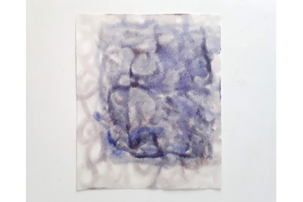 Ulrich Wellmann, Verbrennen Nr. 7, 2015, Wasserfarbe, Papier, 68,1 x 56,7 cm