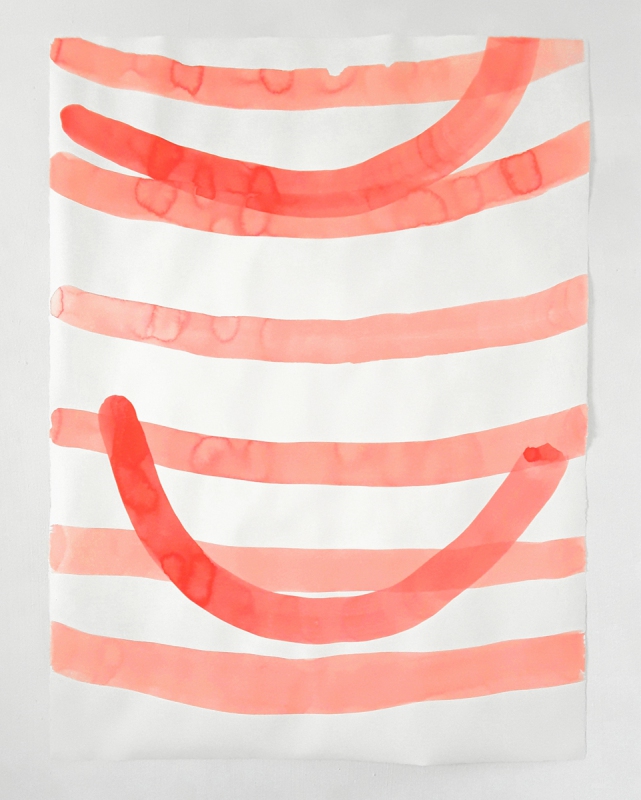 Das Lachen der MalereiUlrich Wellmann, 2023, Wasserfarbe, Papier, 76 x 56 cm