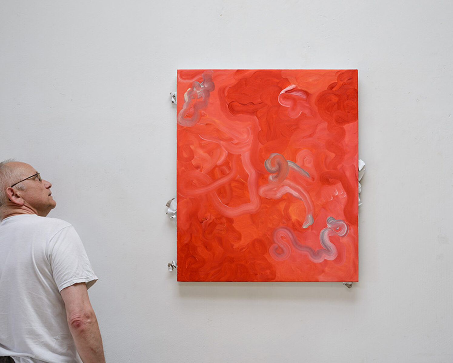 Ulrich Wellmann mit 2013 Leinwand und Ölfarbe 83 x 76 cm